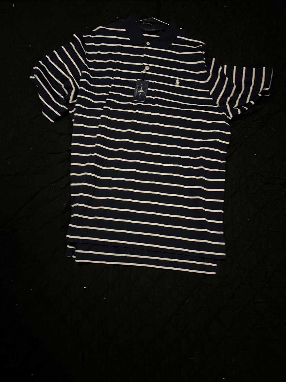 Polo by Ralph Lauren Navy & White Striped Polo